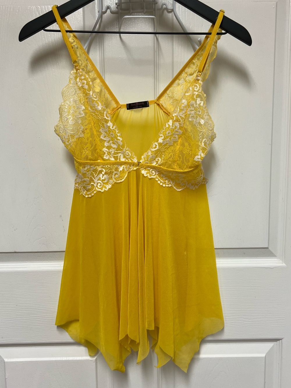 Avid Love Yellow Lace Babydoll Nightie